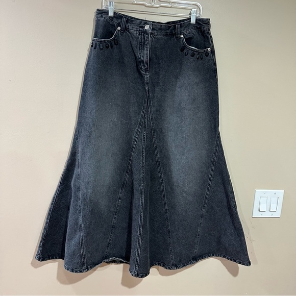Jeanology collection  denim maxi skirt - Picture 2 of 11
